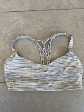 lululemon athletica Light Heather Gray Free to be Wild sports bra